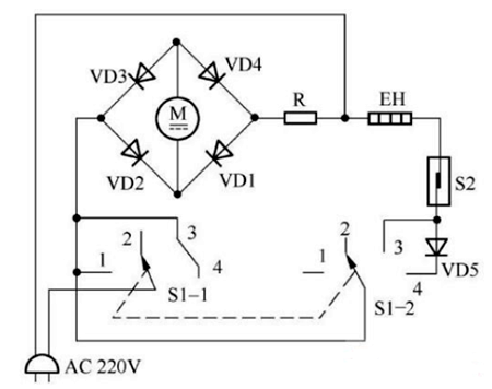 電吹風(fēng)電路