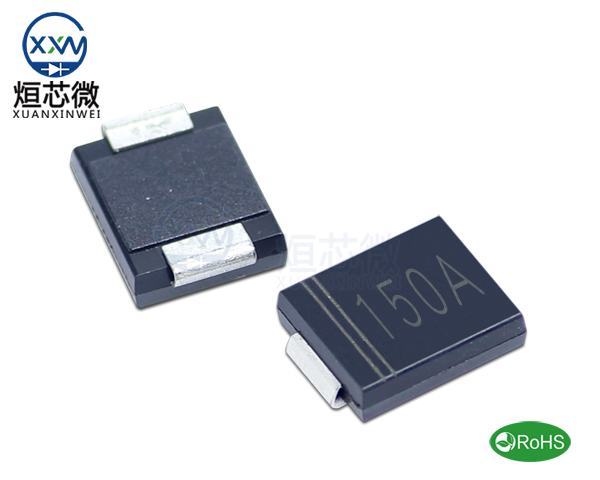 1.5SMC150A參數,TVS二極管1.5SMC150A瞬態抑制二極管